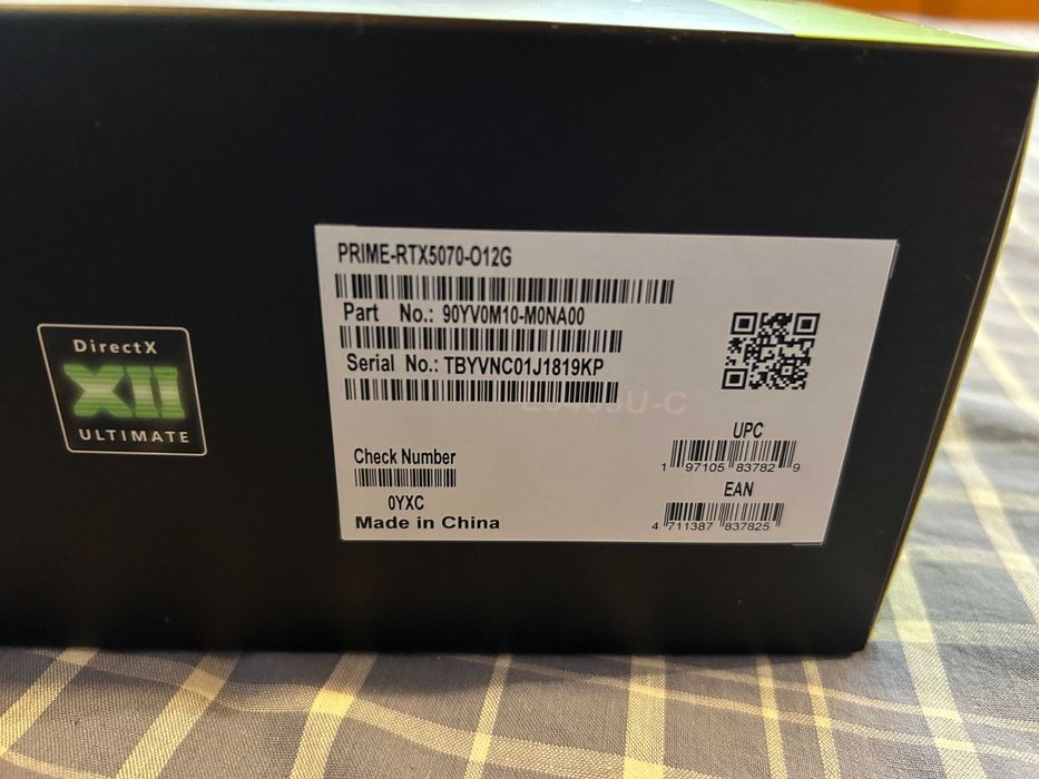 Видеокарта Nvidia™ RTX 5070 12gb на Asus Prime OC Нова