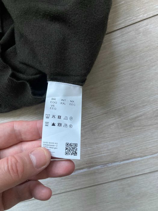 Hugo Boss BOTTO  Finest Italian Yarn кафяв вълнен пуловер размер XXL