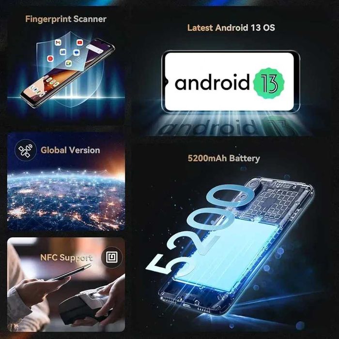 Чисто нов CUBOT X70 24GB RAM 256GB 100MP Камера Пълен комплект