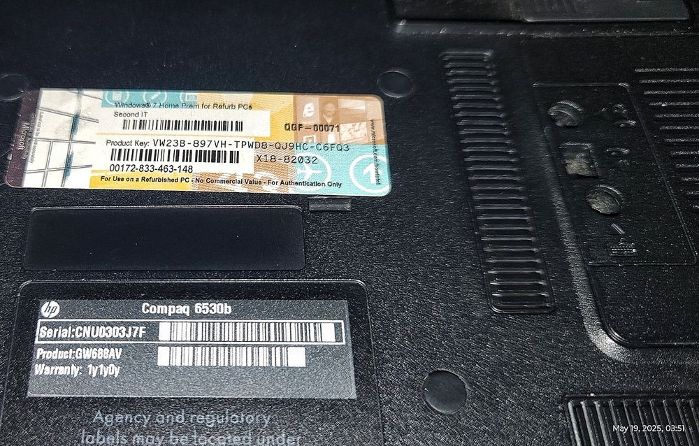 HP Compaq 6530b лаптоп