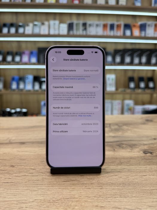 ‼️ iPhone 15 Pink 128Gb - Sanatate bat. 88% - Garantie 12 luni