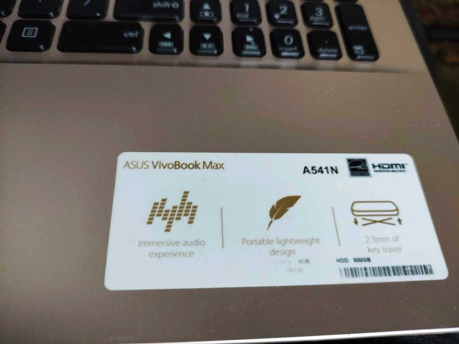 Laptop Asus Vivo Book Max A541N N3350 4GB 500HDD