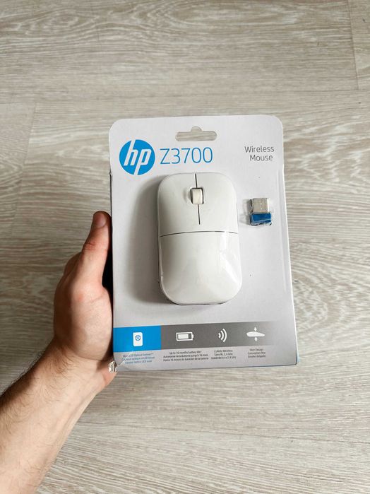 Безжична оптична мишĸа HP Z3700 - Бяла (Отлично състояние)