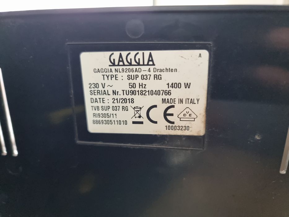 Espressor automat Gaggia Brera spumare ceai apa calda / fierbinte