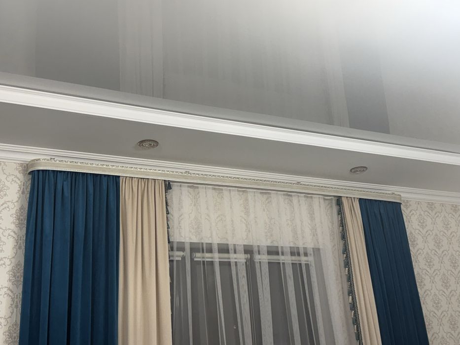 Шторы с тюлями с карнизом