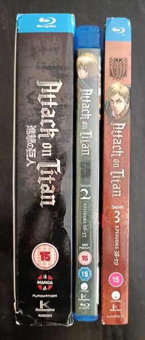 Attack on Titan Blu - ray Пълни Сезон 1-3 + OVA