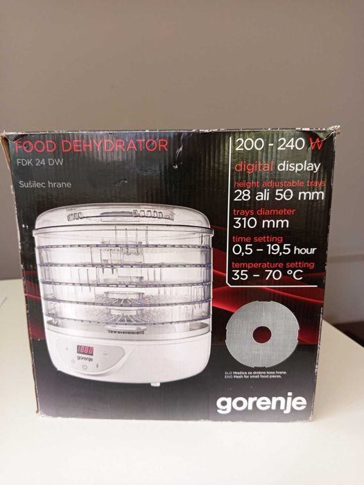 Дехидратор за плодове и зеленчуци Gorenje FDK24DW