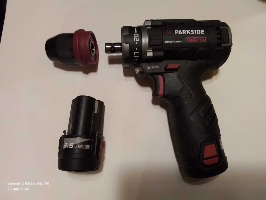Masina de insurubat Parkside cu acumulator de rezerva