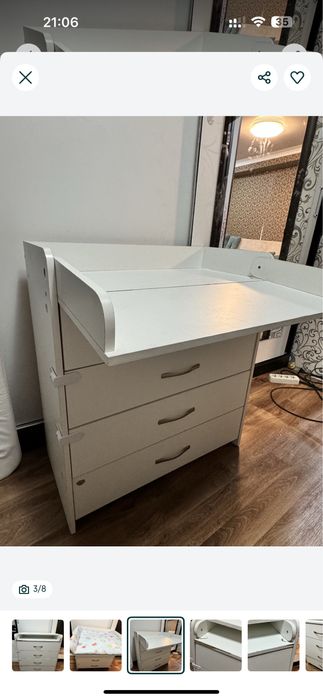 Комод белый 5тыс