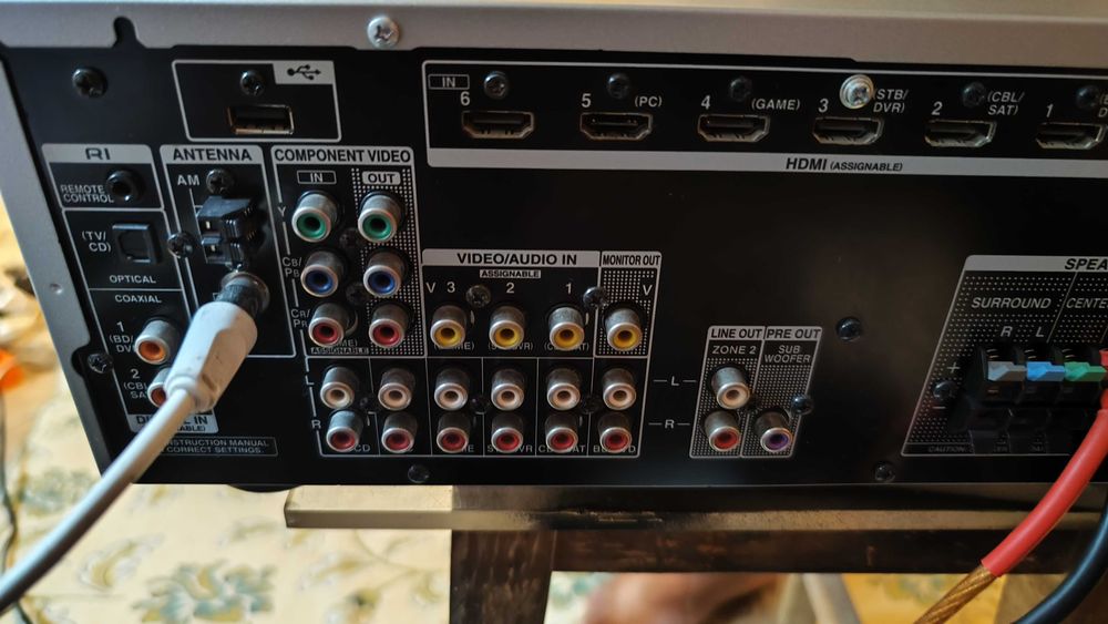 receiver Onkyo TX-SR333 cu bluetooth HDMI 4k/60 telecomandă