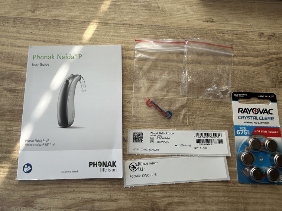 /ЧИСТО НОВ/ Phonak Naida P70 Silver gray