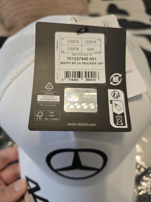 Sapca Mercedes Amg F1 Lewis Hamilton #44, noua