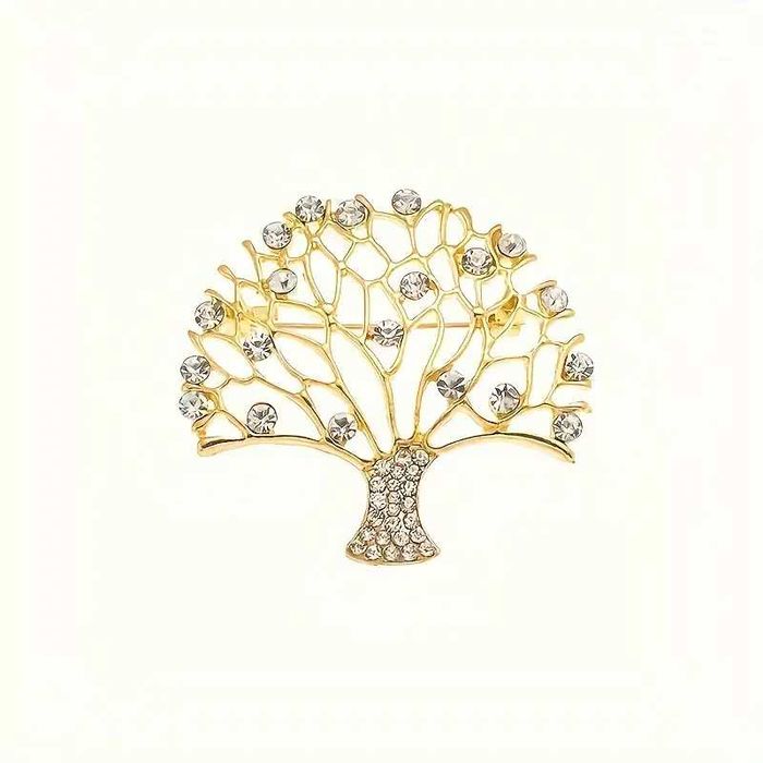 Нова брошка "Дървото на живота" с камъни тип "Сваровски".