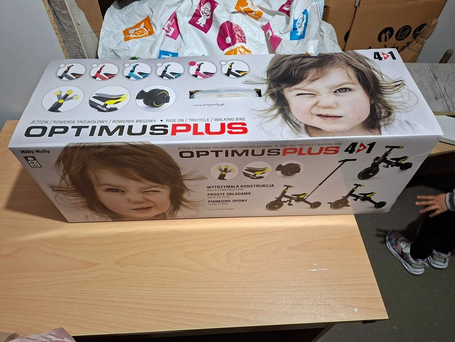 Детско колело триколка Optimus Plus 4 в 1 - Milly Mally