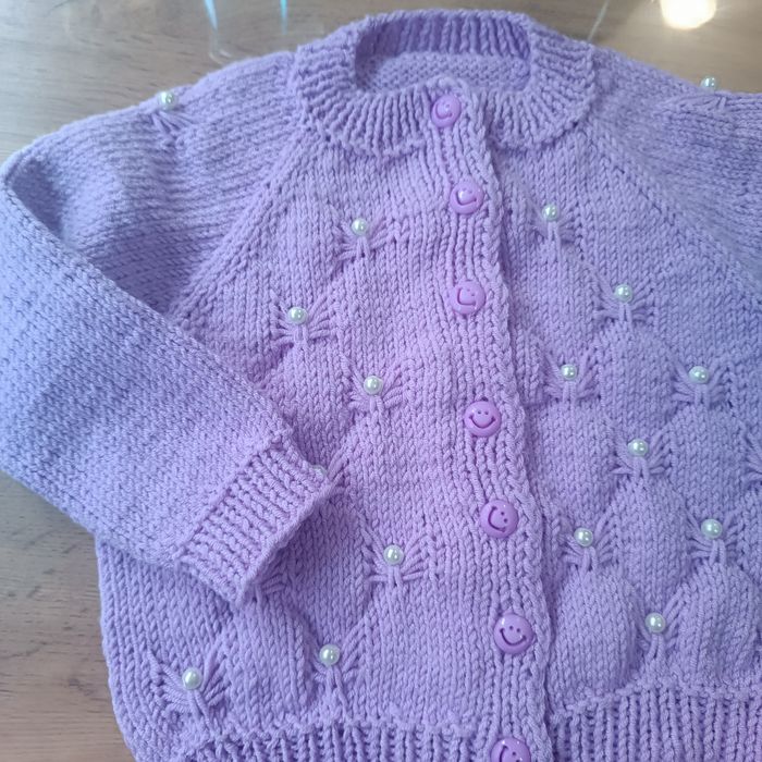 Вязанный комплект для девочки