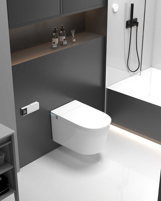 Смарт унитаз OSSO CERAMICS подвесной с встроенным бачком от 550$