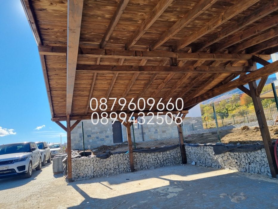 Навеси от Дърво Козирки Декинг огради