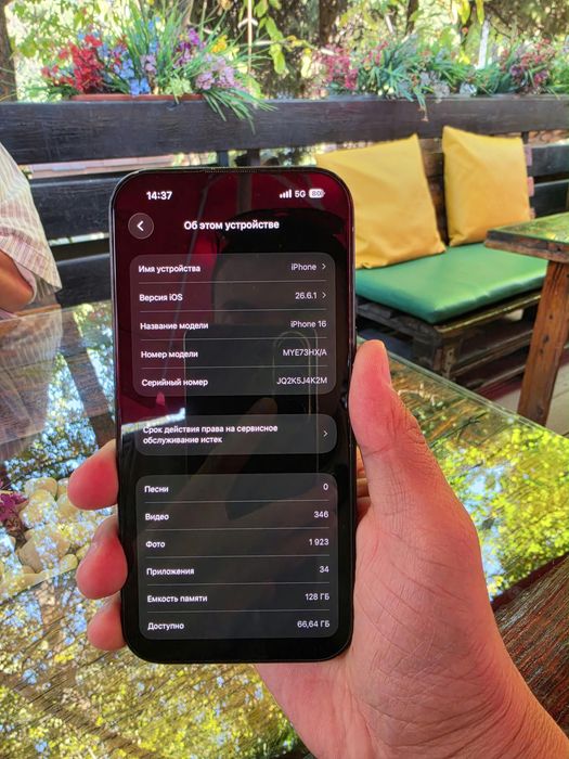 Iphone 16 128gb емкость 91%