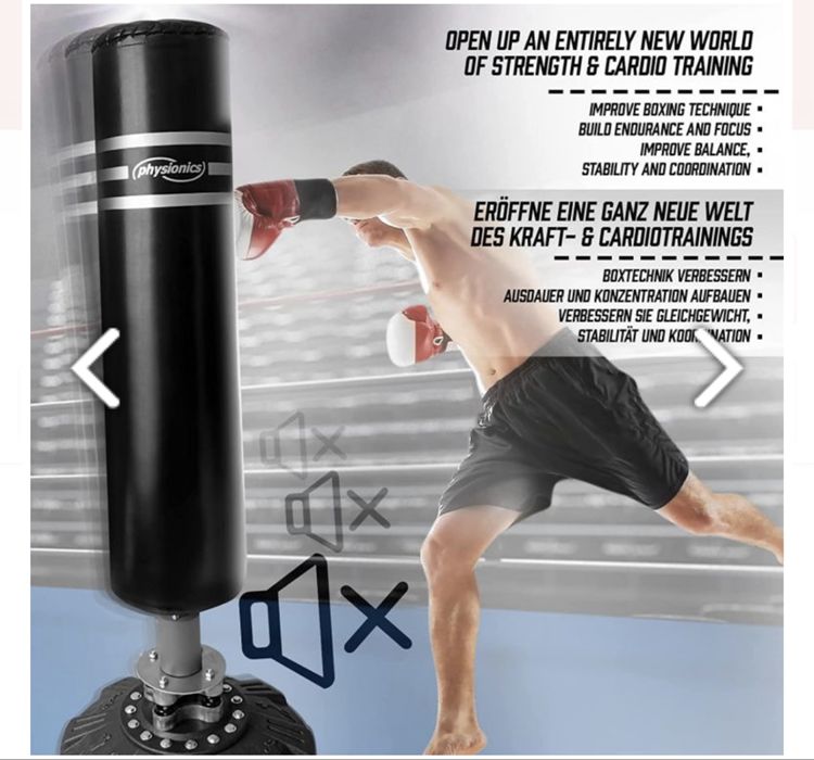 Sac de box+Manusi si Bandaje mobil,portant ideal pt. Acasa nou sigilat