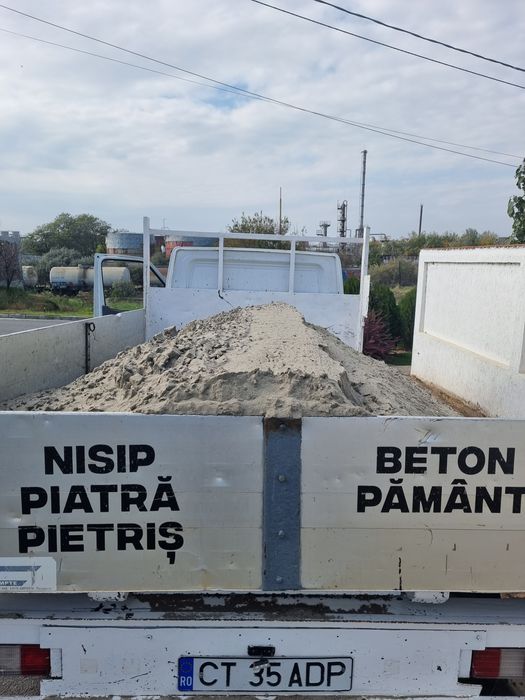 Transport Nisip Piatra Balastru Pamant Beton