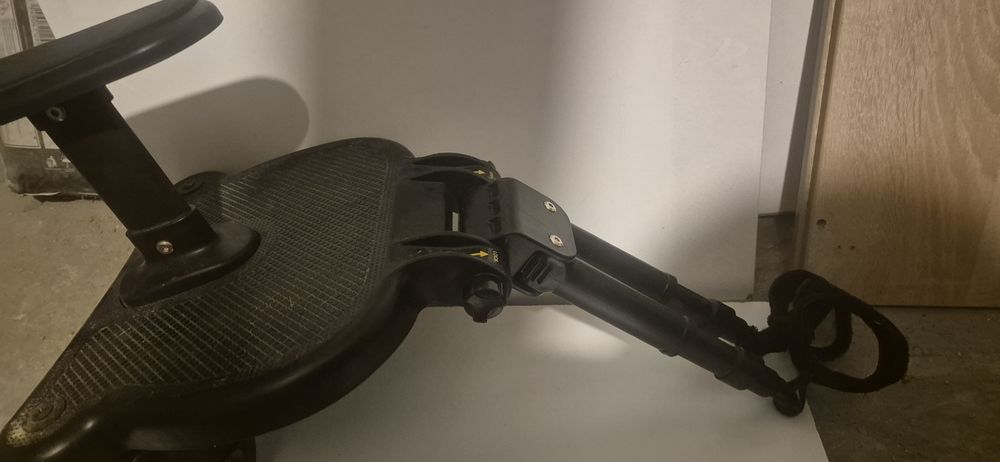 Scaun adaptor pentru al doilea copil, pentru carucior, platforma buggy board cu 2 roti si scaun demontabil