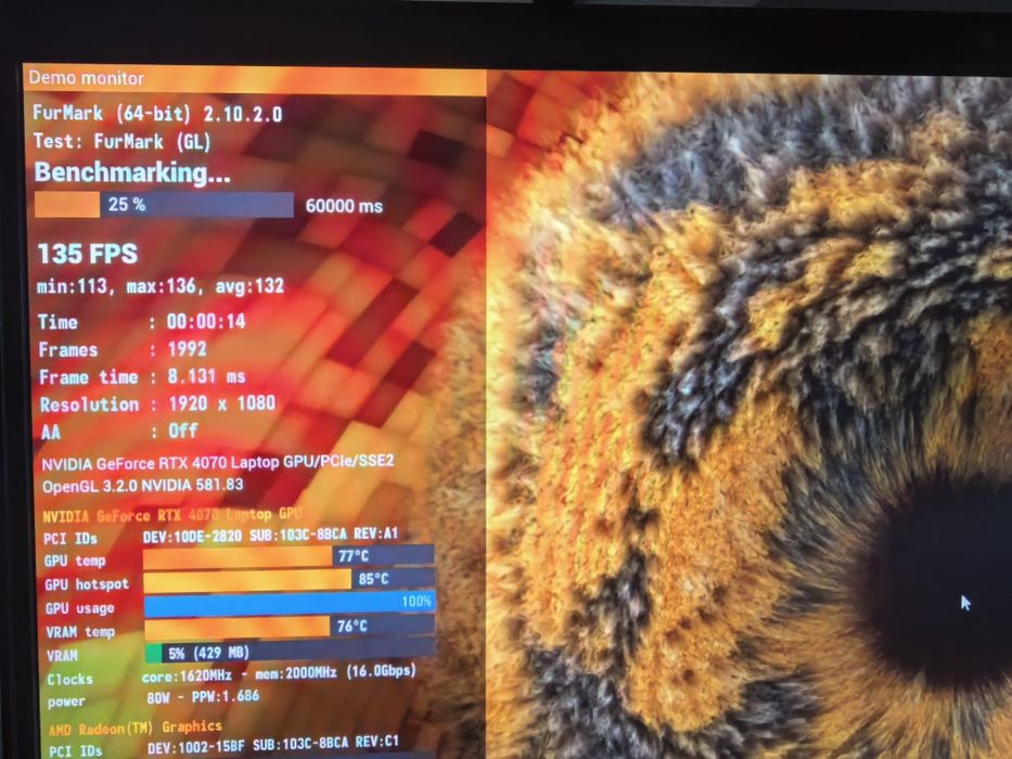 Hp Omen 16, 4070 rtx