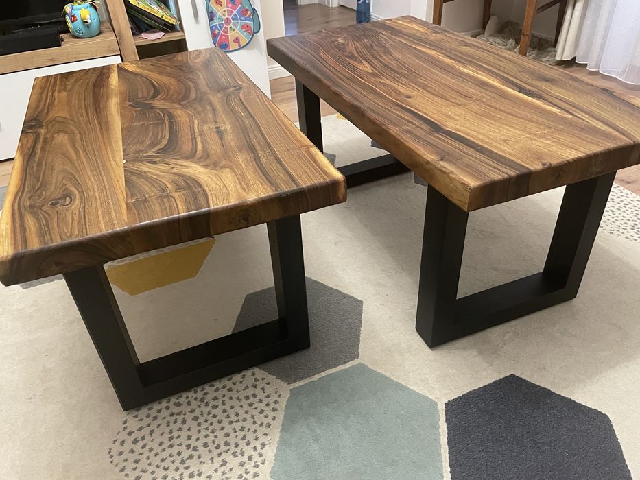 Vand masuta cafea din lemn de nuc