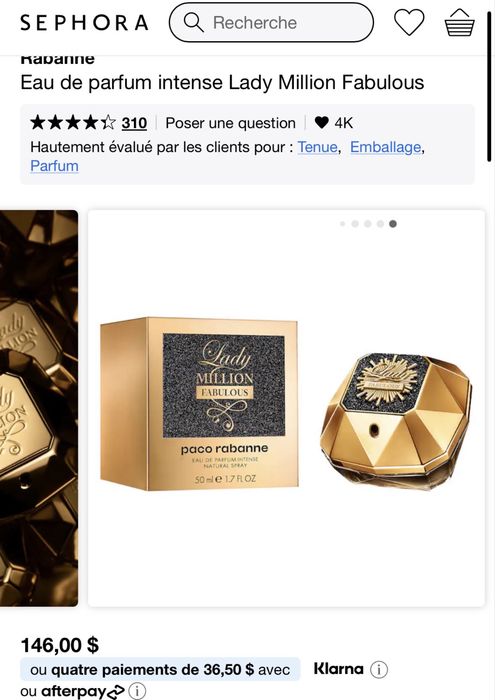 Парфюм paco rabanne lady million fabulous