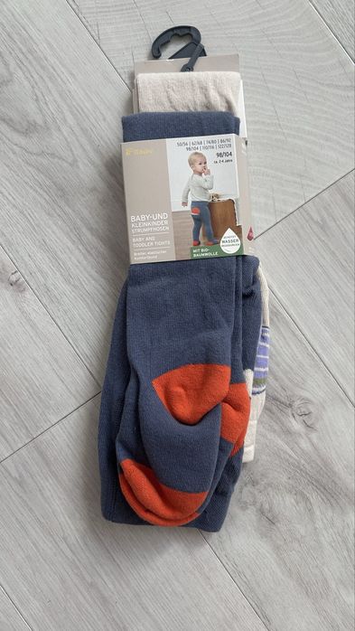 Colanți copii Tchibo, 2-4 ani, set 2 perechi, noi