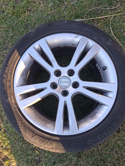Vând sau schimb set jante+anvelope vară 215/45 R16–seat ibiza ,vw Polo