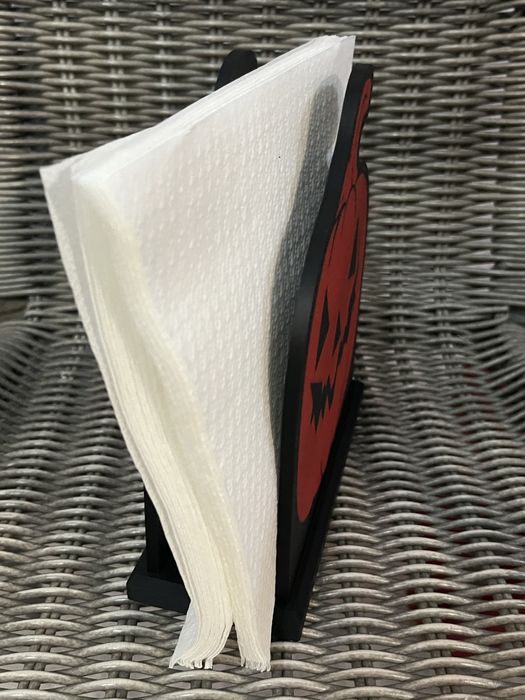 Suport pentru servetele in forma de dovleac ,pentru Haloween