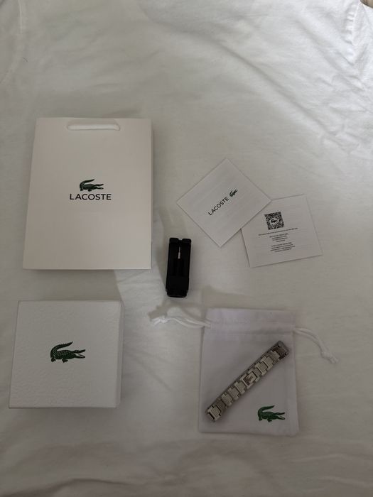 Чисто нова мъжка гривна Lacoste – пълен комплект