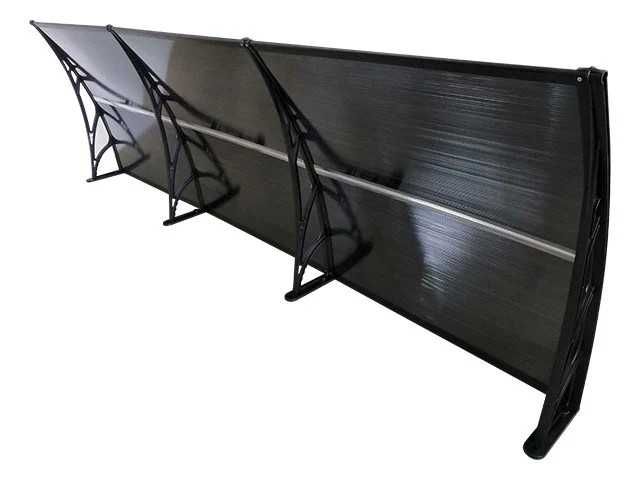 300х80 300х100 300х120 Навес тъмно сив поликарбонат