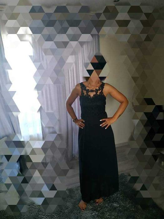 Черна елегантна рокля