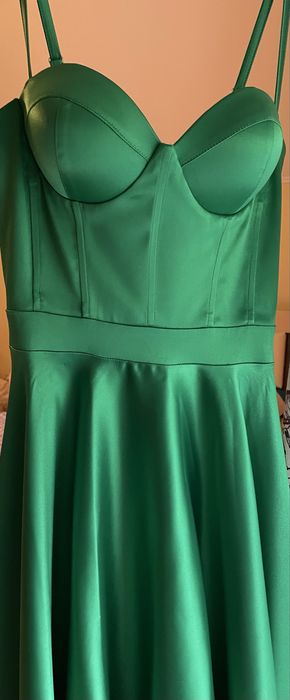 Rochie verde midi