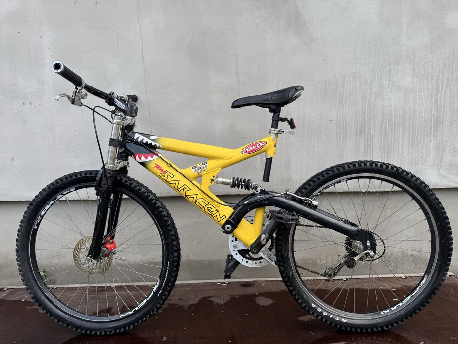 Bicicleta Saracen Havon Mountain Bike Retro Full suspension