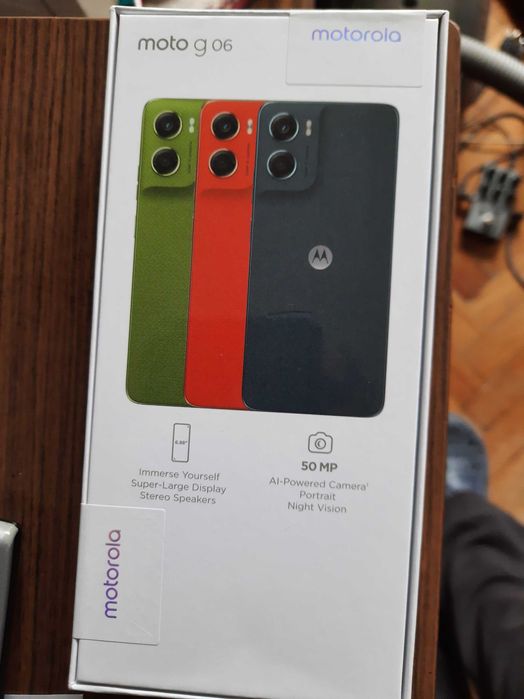 Чисто нов смартфон Motorola g06 s с две години гаранция