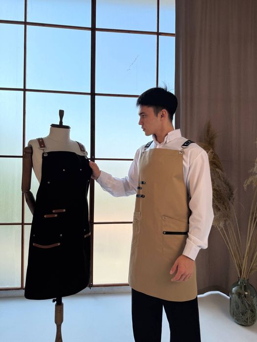 Профессиональный фартук для официантов / бариста / поваров — пошив под