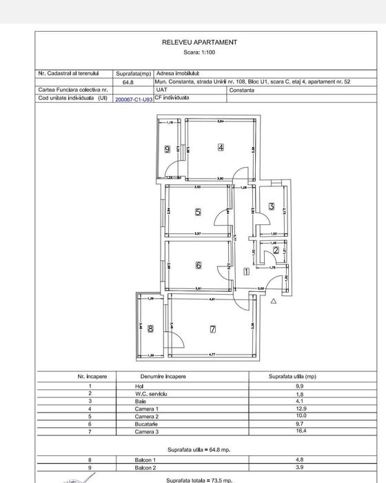 Apartament de vanzare