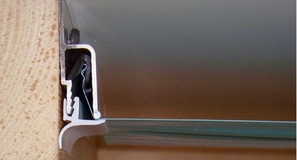 Профил алуминиев за опънати тавани H-образен (перфориран)  2.5 м