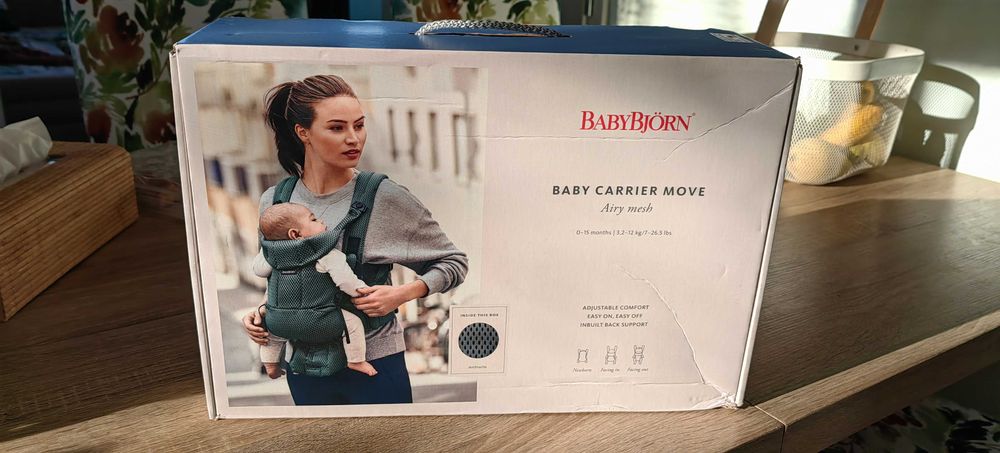 Babybjörn Бебешко Кенгуру Move, Mesh, Anthracite