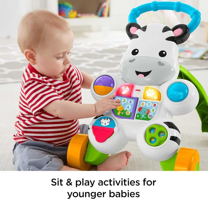 Бебешка проходилка Уолкър Зебра Fisher Price Музикална