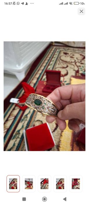 Браслет Хюррем изумруд  жузигимен 53000