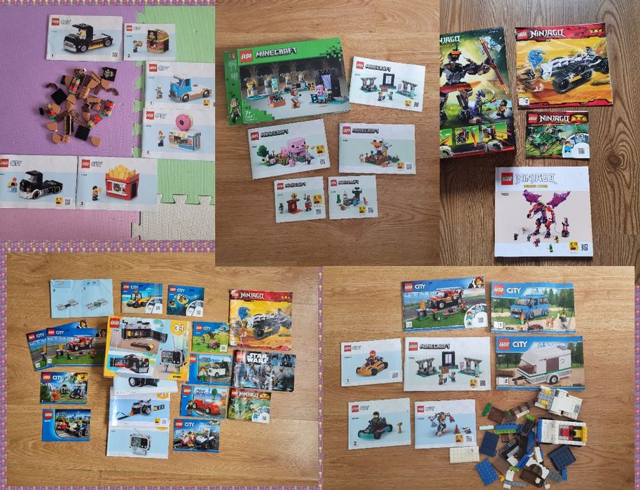 Lot instrucțiuni Lego  minecraft Ninjago creator