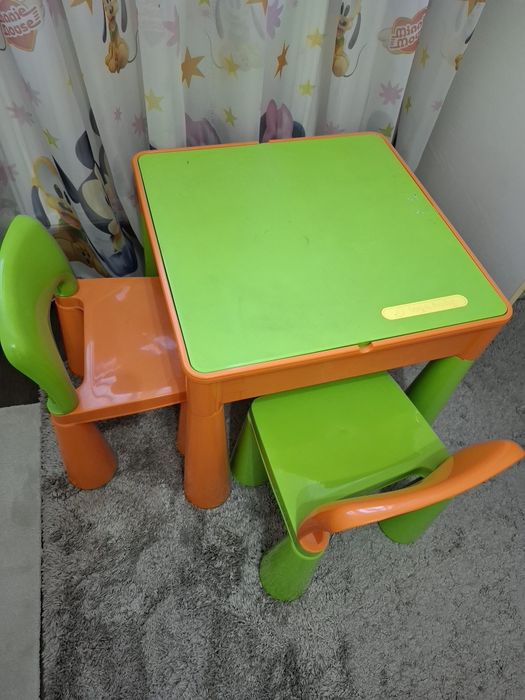 Masa lego cu 2 scaune copii