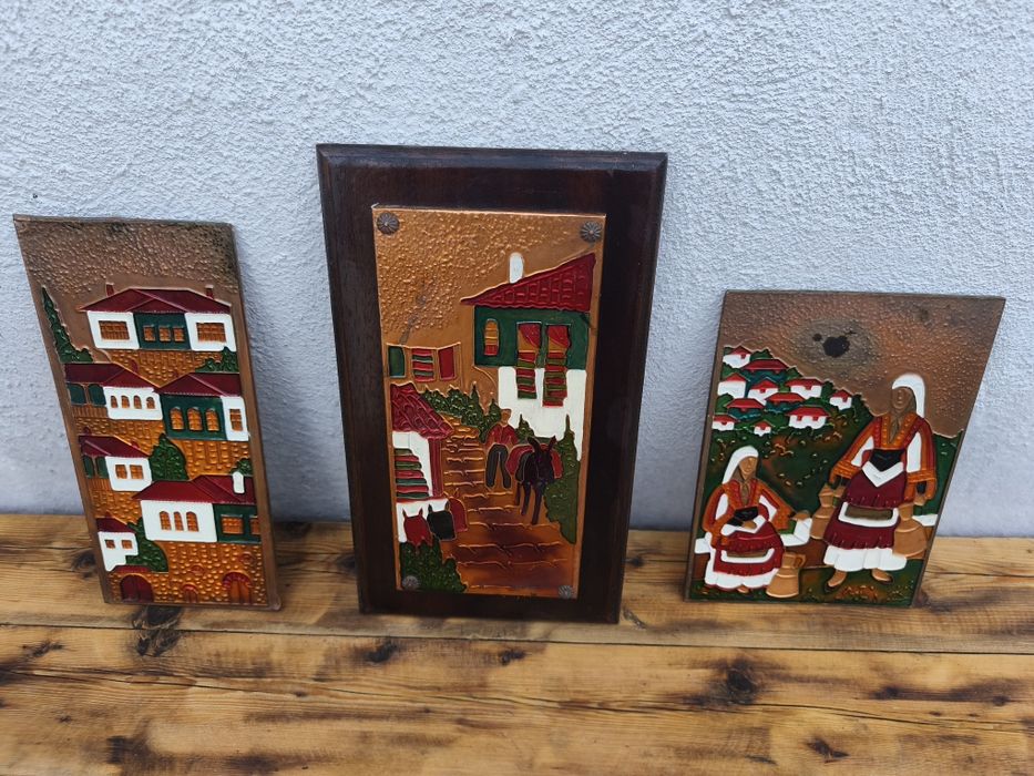 Медно пано с емайл