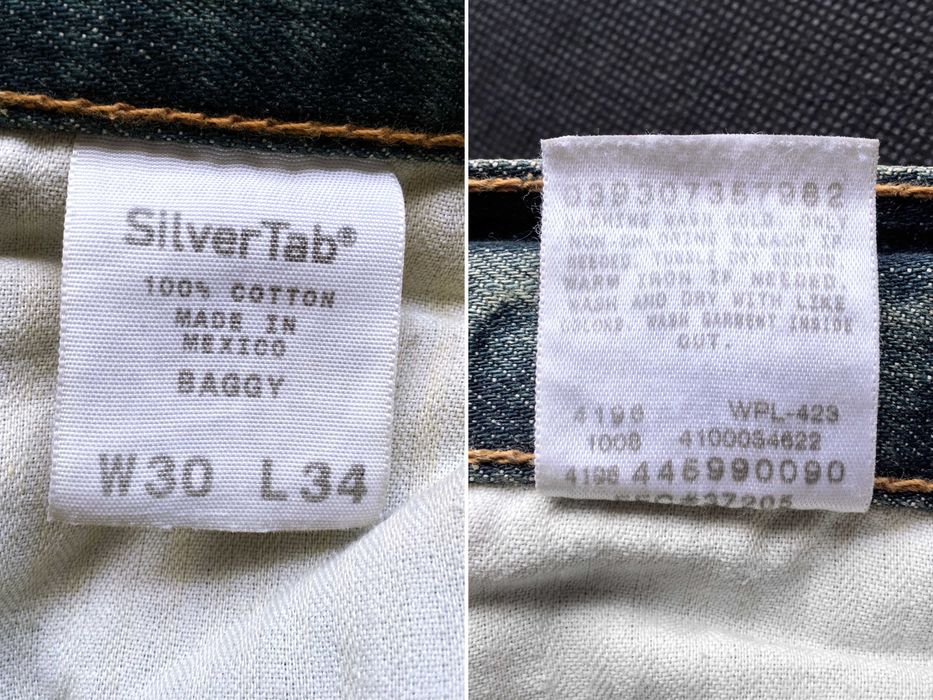 VINTAGE 2008 Made in Mexico LEVI'S® SilverTab® BAGGY Jeans — W31⅓ L34