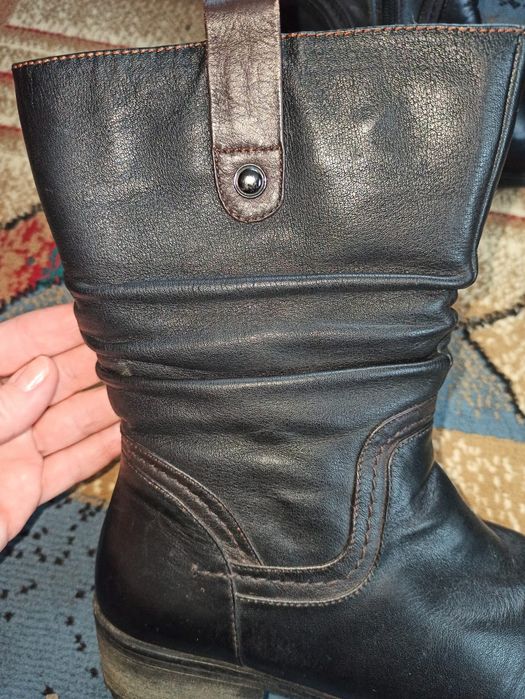 Зимние полусапожки  женские б/у Турция