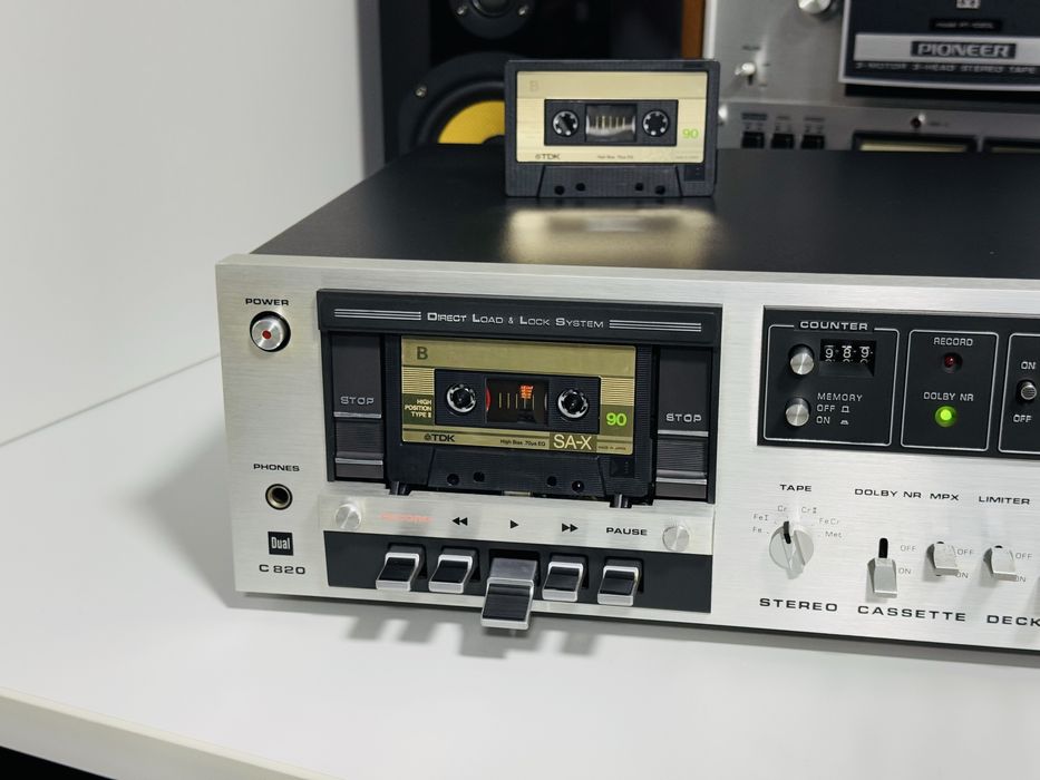 Deck de colecție DUAL C820,dolby,Mpx,Selector Tape,JAPAN,sunet