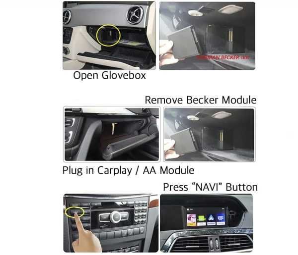 CarPlay за Mercedes-Benz NTG4.5 - A/B/C/E/CLA/GLA/GLK/ML/Sprinter
